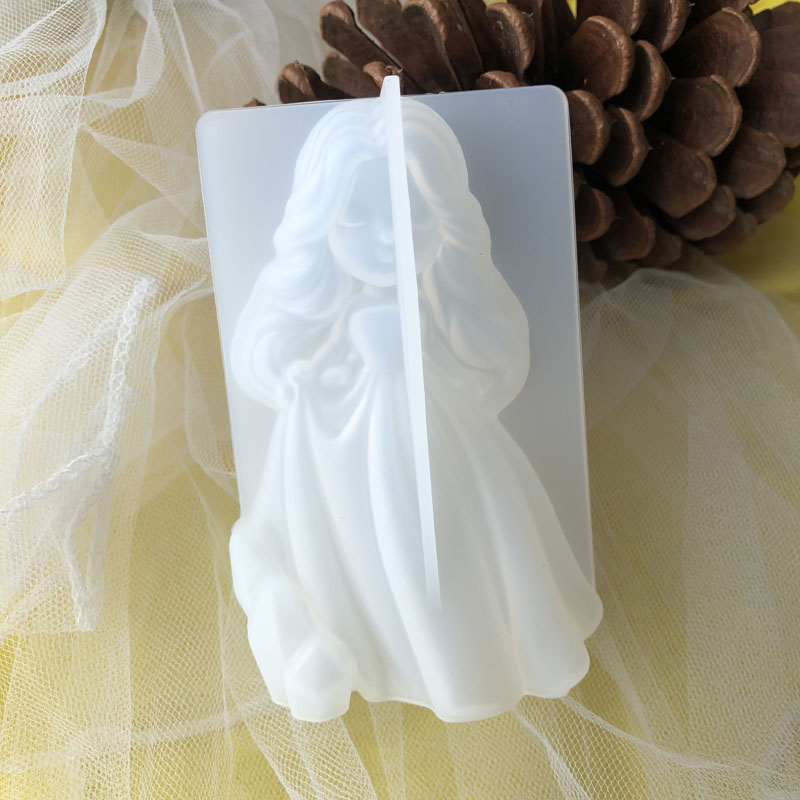 Interior Design House - 3D Schattige Prinses Siliconen Kaars Schimmel