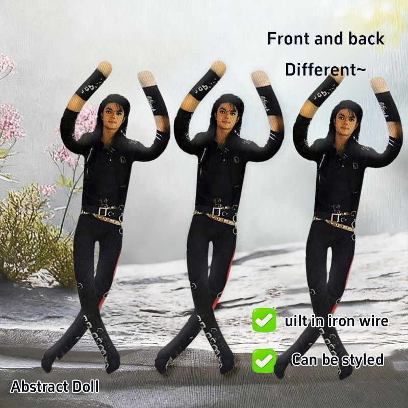 Interior Design House - Michael Jackson pluche pop met draadframe,