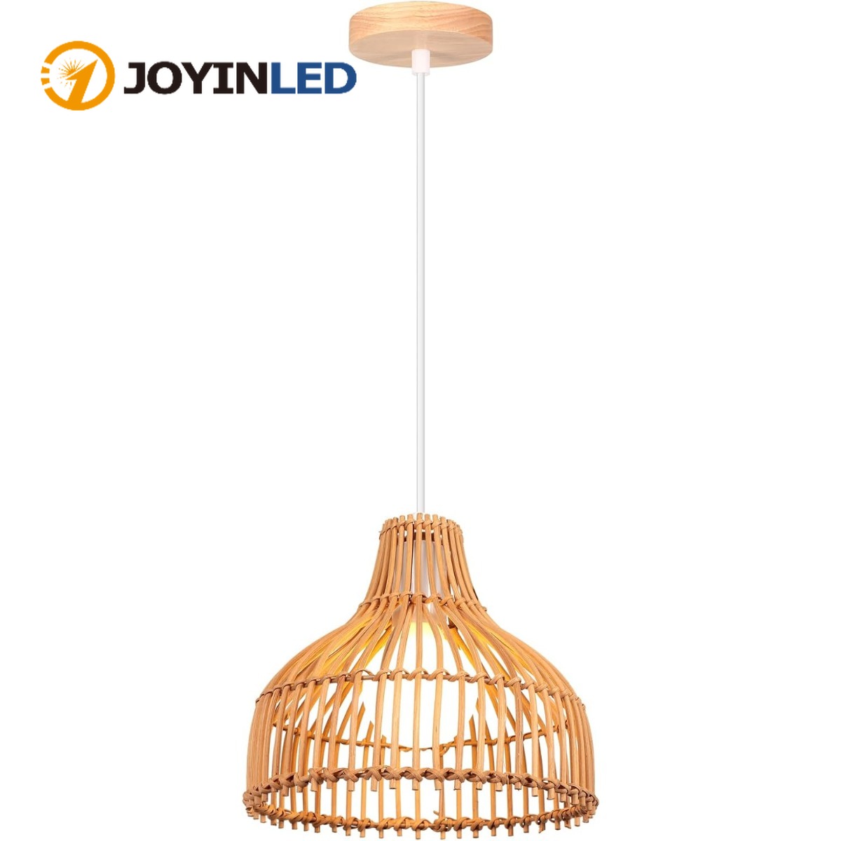 Wicker Pendant Shade - Rotan geweven hanglamp Boho stijl bamboe