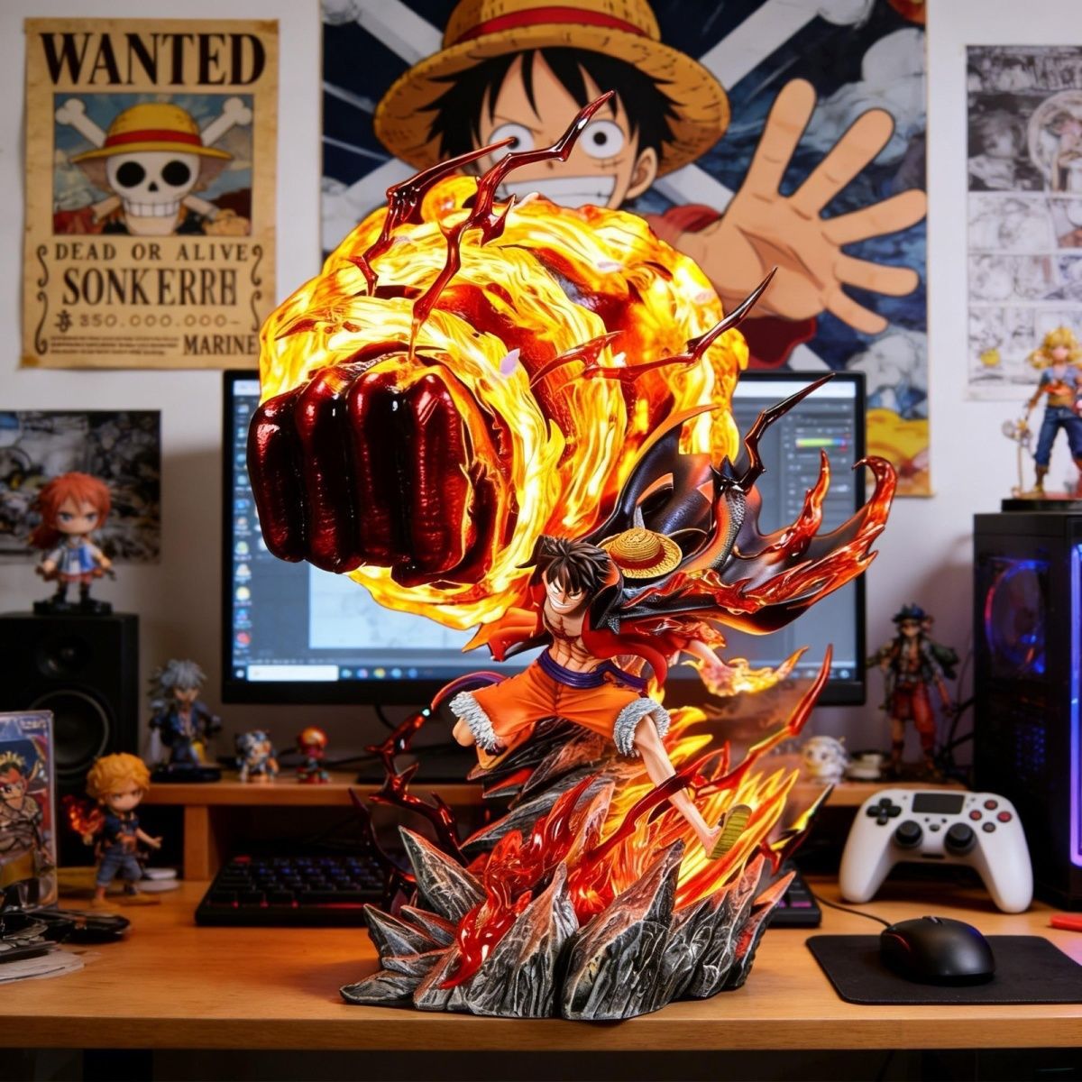 Interior Design House - LZ Karmic Fire Luffy 35CM Lichtgevende