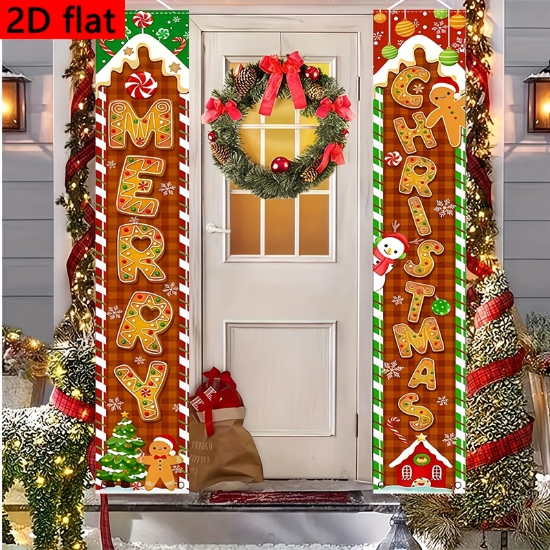 Interior Design Years Of School - 2-pack 2D platte kerst gingerbread candy