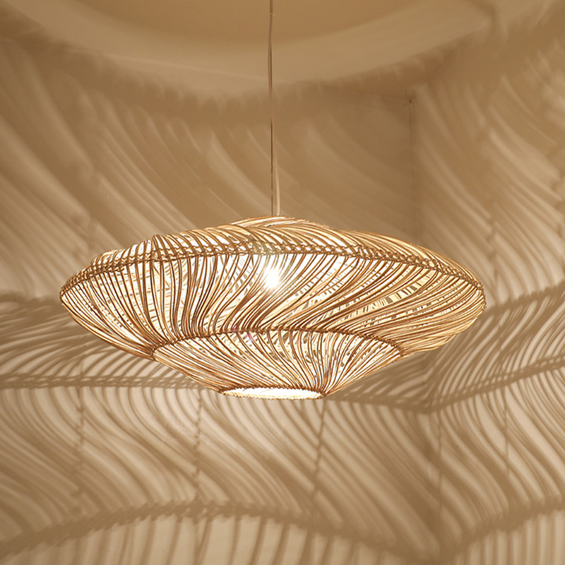 Wicker Pendant Shade - Nieuwe UFO Shades Hanglamp Japanse Rotan