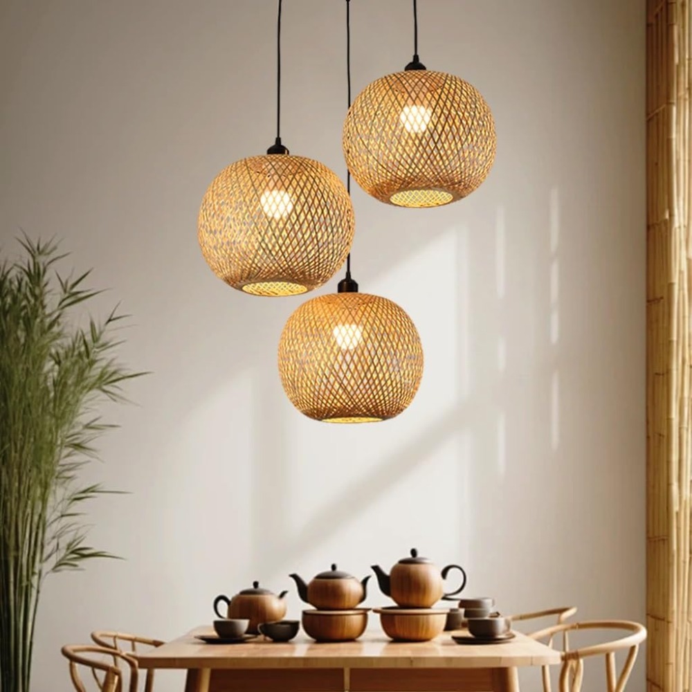Japanse Stijl Bamboe Kunst Han - Wicker Pendant Shade recensie en prijs