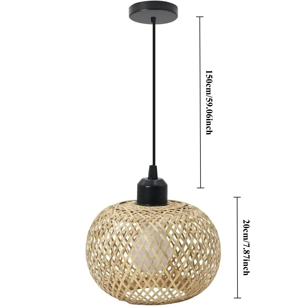 Japanse Stijl Bamboe Kunst Han - Wicker Pendant Shade recensie en prijs
