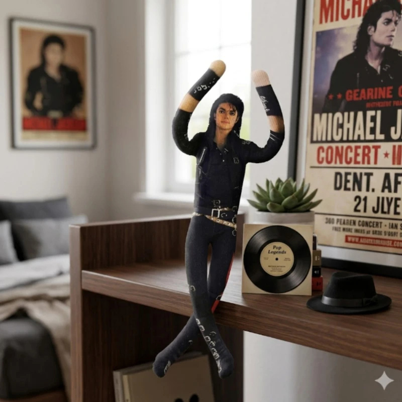 Michael Jackson pluche pop met - Interior Design House recensie en prijs
