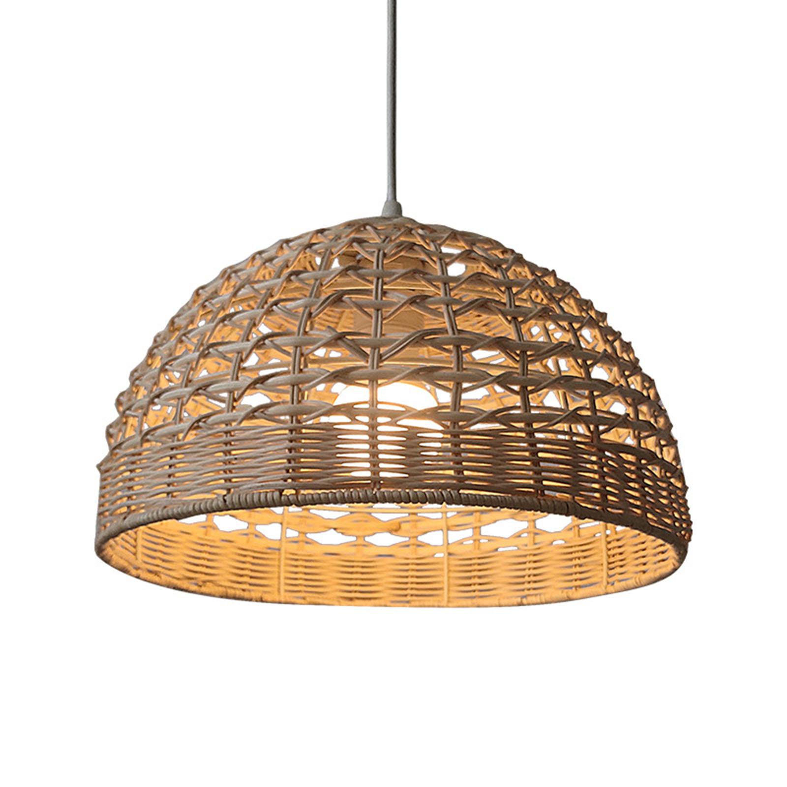 Rotan lampenkap Rieten hanglam - Wicker Pendant Shade recensie en prijs