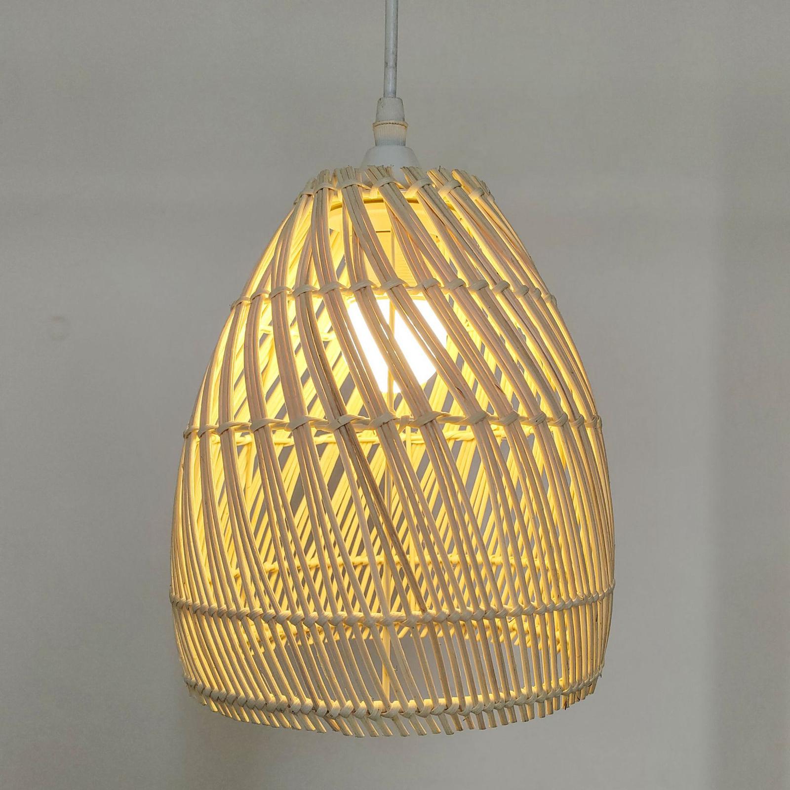Lampenkap voor plafondhanglamp - Wicker Pendant Shade recensie en prijs