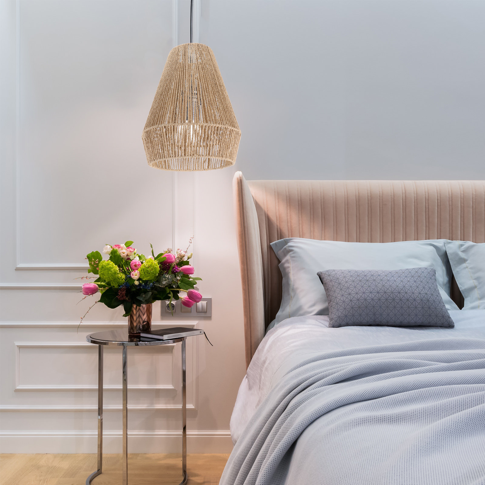 Geweven lampenkap Retro Rustie - Wicker Pendant Shade recensie en prijs