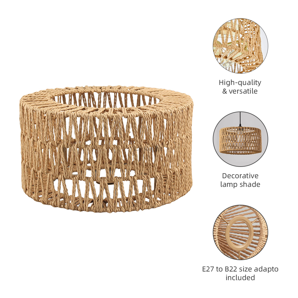 Rotan Lampenkap E27 Rieten Gew - Wicker Pendant Shade recensie en prijs