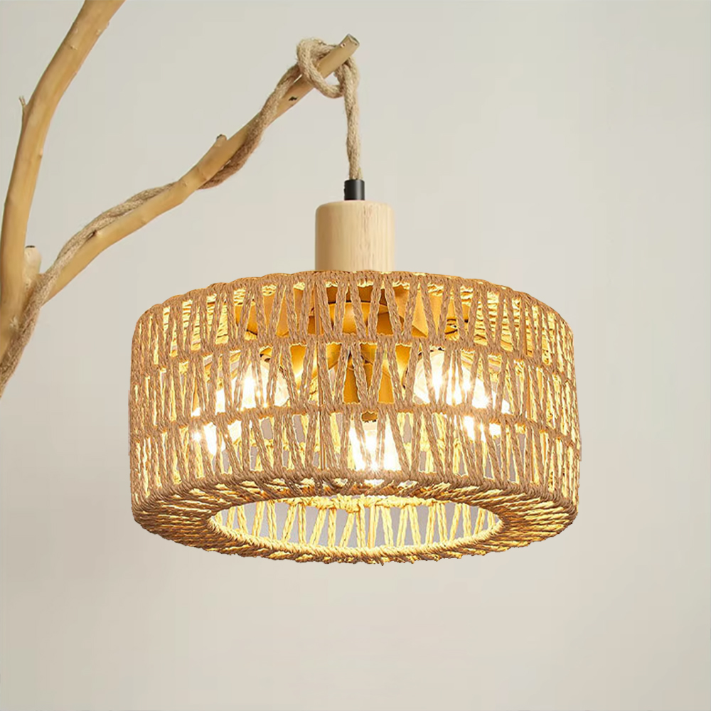 Rotan Lampenkap E27 Rieten Gew - Wicker Pendant Shade recensie en prijs