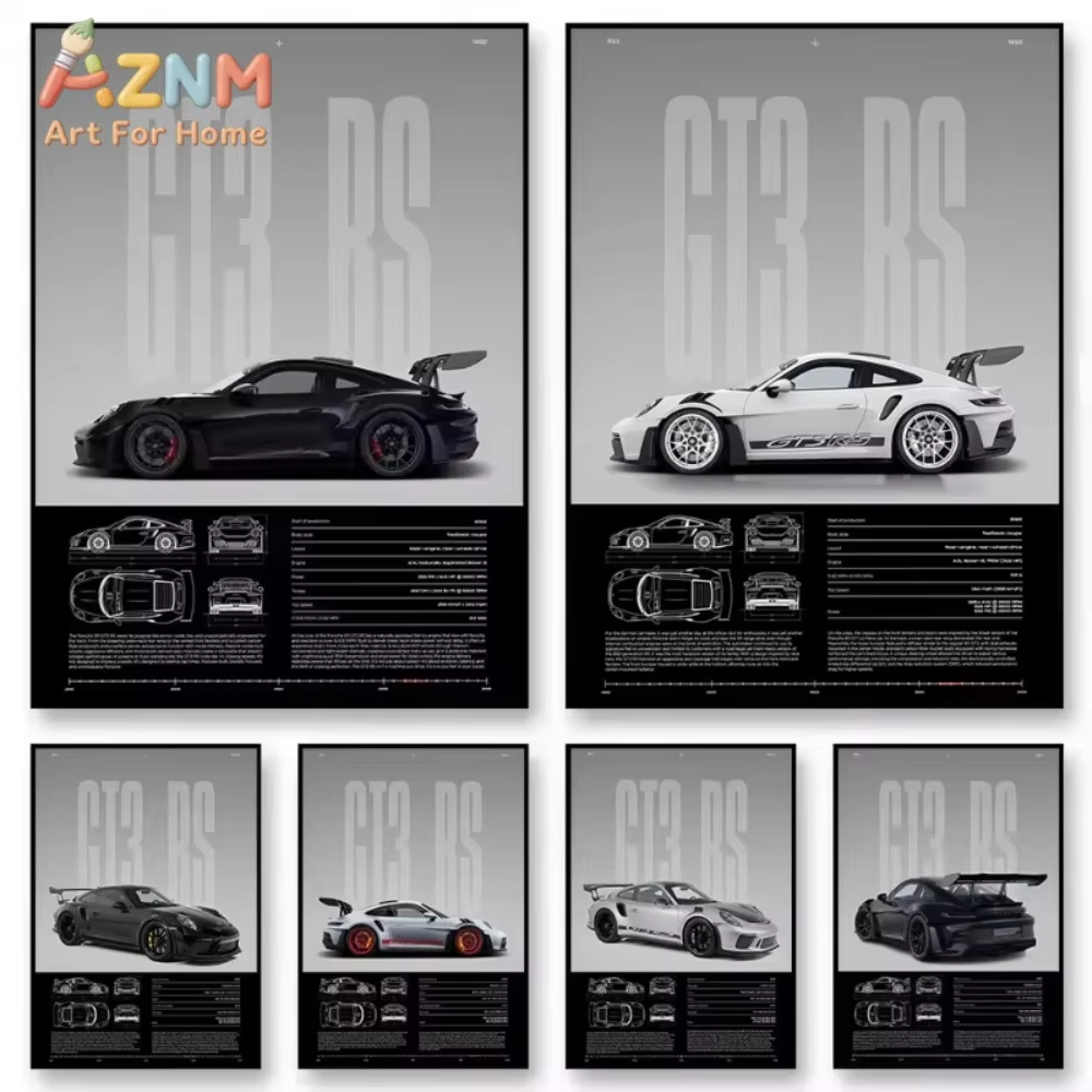 1pc Minimalistische 911 GT3-RS - Interior Design Apartment recensie en prijs