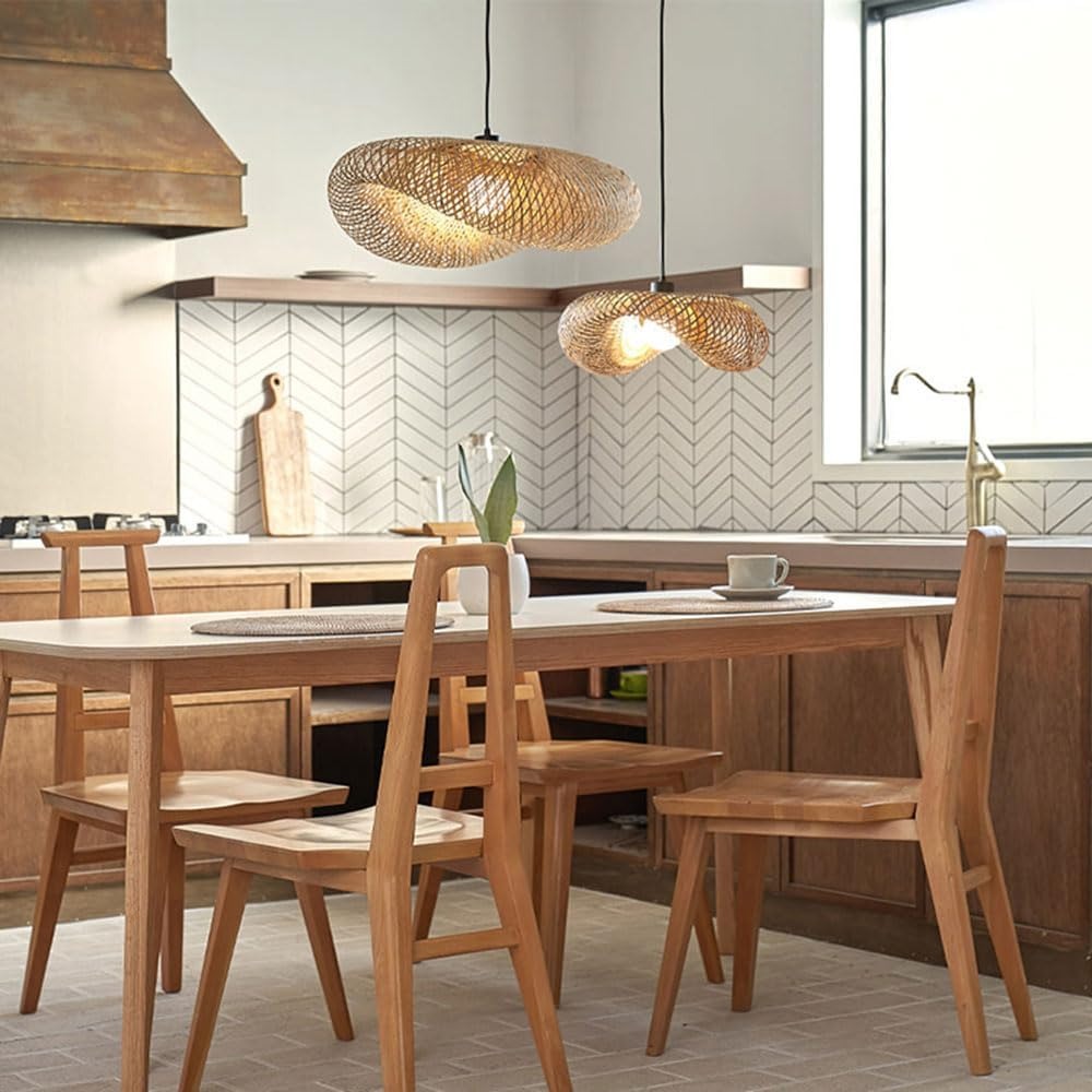 40/50/60 Cm E26/E27 Rieten Gew - Wicker Pendant Shade recensie en prijs