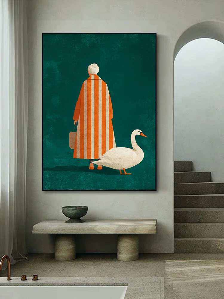Figuur in oranje wit gestreept - Interior Design House recensie en prijs