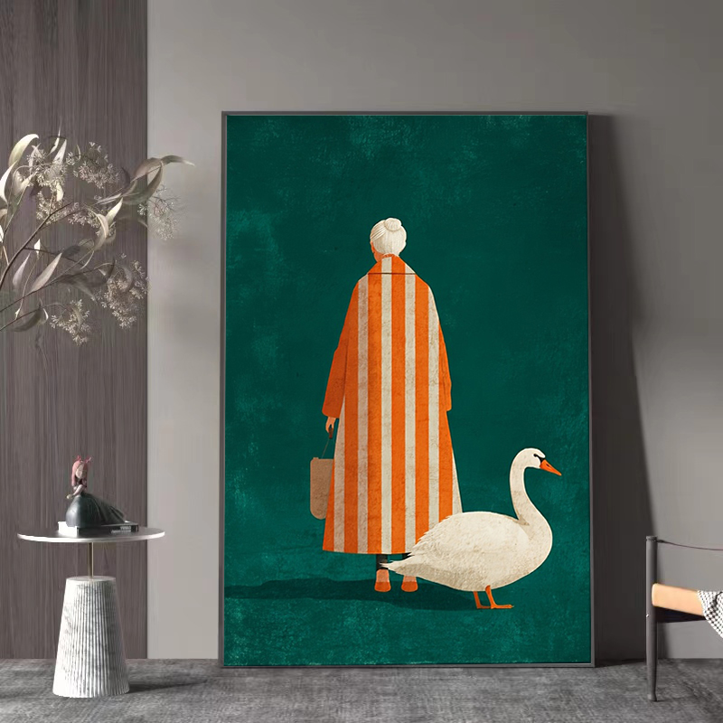 Figuur in oranje wit gestreept - Interior Design House recensie en prijs