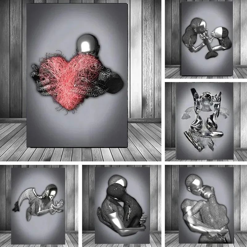 Metalen figuur standbeeld kuns - Interior Design House recensie en prijs